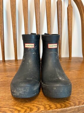 Hunter Kids First Classic Rain Boots Black - Size 4G/3B (EU 34)
